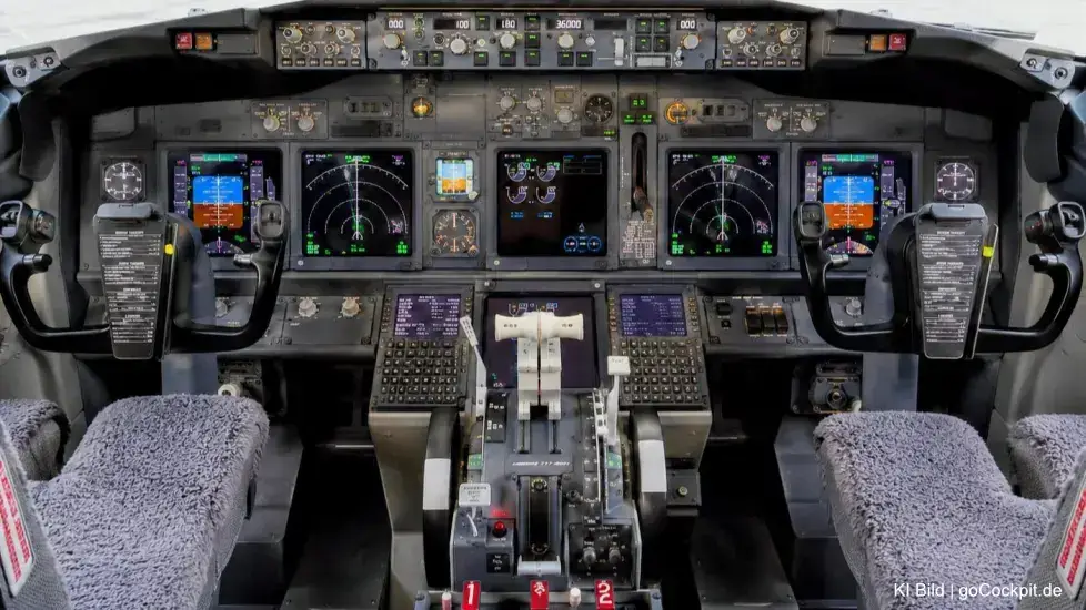 Cockpit Boeing-737-800 KI Bild Cockpit Boeing-737-800